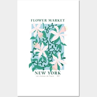 New York City Flower Market - White Lillies Posters and Art